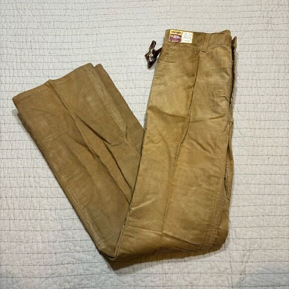 NWT 1980's Vintage Wrangler Corduroy Boot Cut Jeans Womens 34 Rapid Transit - Picture 1 of 8